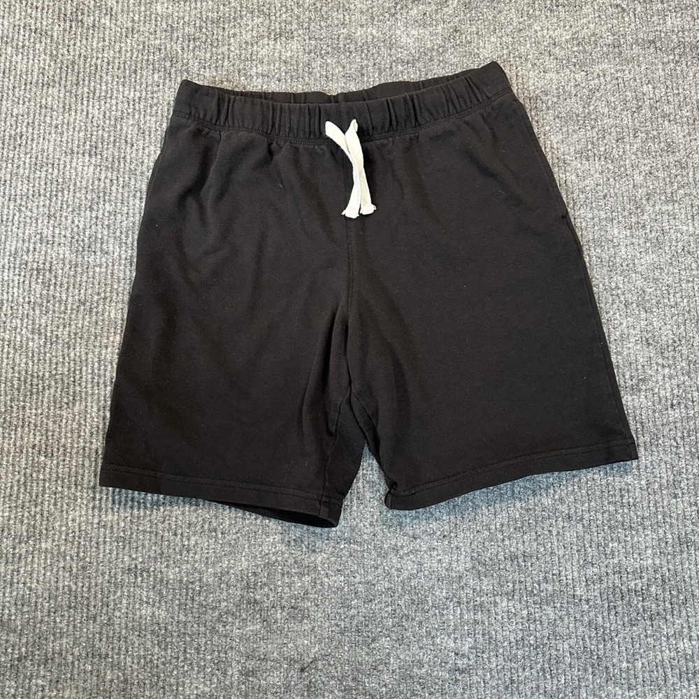 The Children's Place Fleece Pull On Shorts 16 XXL Husky Black Cotton Blend
